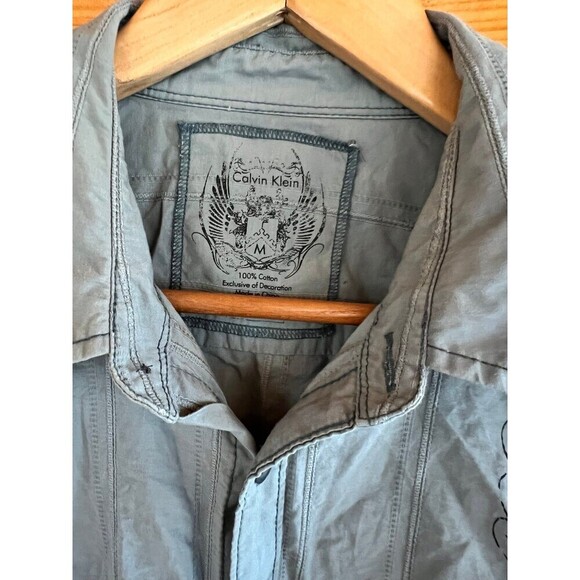 Calvin Klein Embroidered Men’s Shirt M - Picture 3 of 5